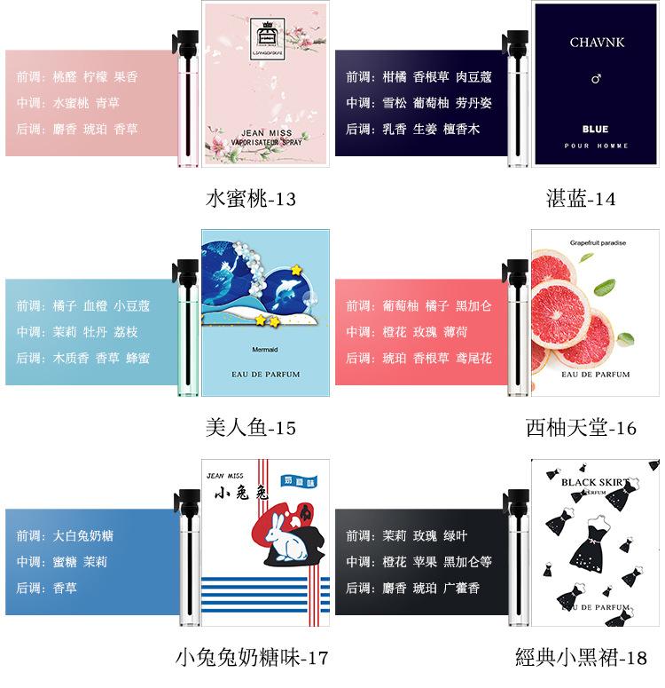 2 Ml Mini Perfume Suit Women Perfume For Men And Women Perfume Sample Travel Portable Perfume Women Mini Perfume